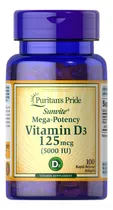 Vitamina D3 5000 Iu Mega Potencia Softge - L a $460