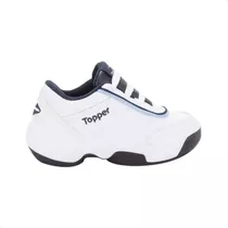 Zapatillas Topper Tie Break Ii Color Blanco - Niños 32 Ar