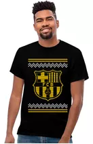 Playera Club Barcelona Navidad Diseño 708 Playeras Beloma