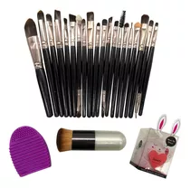 Kit De 23 Brochas Maquillaje Juego Brocha De Cejas Difuminar