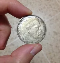 Moneda Plata Del Tercer Reich 5 Marcos 1936