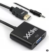 Convertidor/adaptador Hdmi A Vga Con Audio Espiga Cable 3.5
