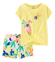 Carter´s Set 2 Piezas Remera Short Flamenco 2p034210