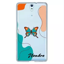 Funda Para Sony Xperia Mariposas Personalizada Tu Nombre