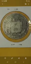 Moneda Arbolito Costa Rica 1866, Fecha Muy Escasa Buen Estad