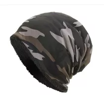 Gorro Beanie Chullo Camuflado Algodon Invierno Hombre