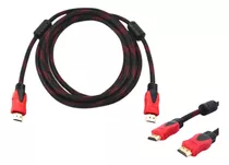 Cable Hdmi 3 Metros Doble Filtro Mallado Punta Dorada Fullhd