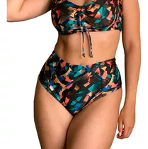 Bombacha Bikini Tiro Alto Retro Plus Size Cadera 100/130 Cm.