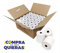 Rollo Papel Térmico Para Impresora 80x65 Caja De 50 Rollos