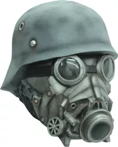 Máscara Chemical Warfare Latex Halloween 26382 Color Gris Steampunk - Gas Masks