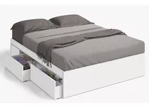 Cama Melamine Con Cajones 2 Plazas