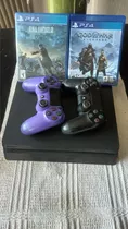 Playstation 4 Slim 800gb + 2 Joysticks + 3 Juegos(leer Desc)