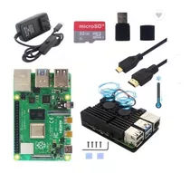 Kit Raspberry Pi4 Modelo B 4gb Case Aluminio Ecuaplus