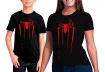 Kit Camiseta Homem Aranha Tal Mãe Tal Filho, Spider Man