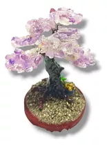 Arbolito De La Felicidad - Bonsai Piedras Naturales-amatista