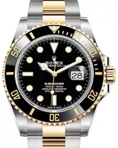 Reloj Rolex Submariner Black & Gold- Negro Y Oro- Calendario