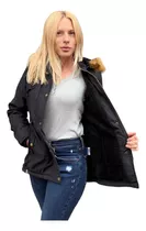 Campera Parka De Mujer Abrigada Con Piel Invierno Importada 