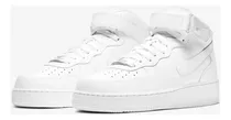  Championes Nike Air Force 1 One Mid Triple White (unisex)