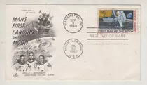 Filatelia 1969 Sobre Fdc Usa Apollo 11 Astronautas Luna Raro