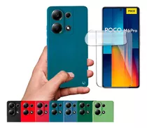 Case Silicon Para Xiaomi Poco M6 Pro + Hidrogel Pantalla