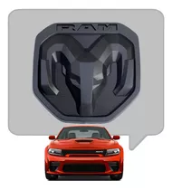 Insignia Logo Dodge Porton 17 X 17.5 Negro Mate Tuningchrome
