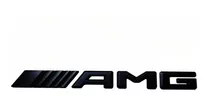 Emblema Amg Preto Fosco Traseiro Modelos 2017/2019