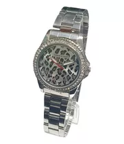 Reloj Knock Out 2405 Animal Print Con Strass