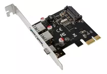 Placa Pci-e Usb 3.0 2 X Portas 5gbps / 1 X Porta Tipo C 3.1