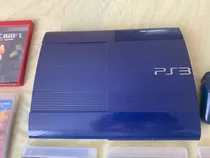 Sony Playstation 3 Super Slim 250gb Standard Color Blue 
