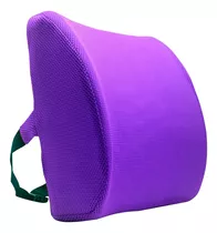 Soporte Respaldo Lumbar Anatómico Ergonómico Viscoelástico ® Color Violeta Texturizado