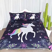 Arightex Unicorn Bedding Full Unicorn Colcha Para Tenn Boys 