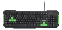 Teclado Gamer Multimidia Teclas Verdes Usb Multilaser Tc201