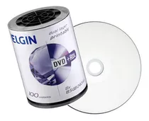 Dvd+r Gravável 8,5 Gb 240 M Dual Layer Elgin 100 Un Printabl