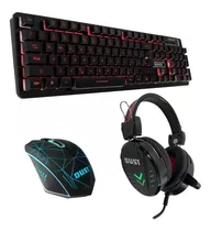 Kit Gamer Dust 3 Em 1 Teclado Abnt Headphone E Mouse