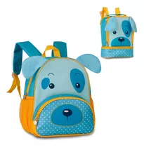 Kit Mochila Infantil + Lancheira Animais Zoo Varios Modelos 