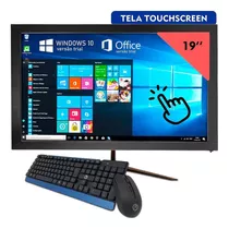 All In One Pc I3 4gb Ram 120gb Ssd Tela 19' Touchscreen Kit