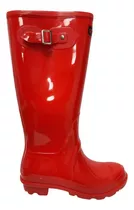 Bota De Lluvia Dama Larga Rojo 35 Al 40