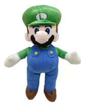 Boneco Pelucia Luigi Personagem Game Super Mario Grande 36cm