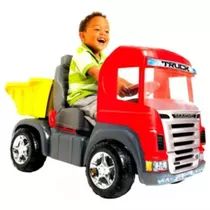 Super Caminhão Truck Com Pedal E Caçamba Carro Infantil