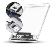 Case Para Hd Externo Transparente Notebook Sata 2.5 Usb 3.0