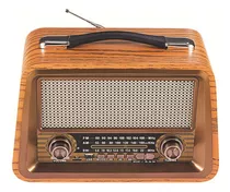 Altavoces Inalámbricos De Radio Retro Portátiles De Madera H