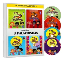Dvd 3 Palavrinhas Volume 1 2 3 4 - 4 Dvd