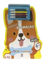 Livro Colorir É Divertido Animais De Estimação Canetinha Adesivos