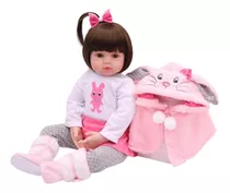 Bebe Reborn Silicone 47 Cm Olivia Realista Larinha