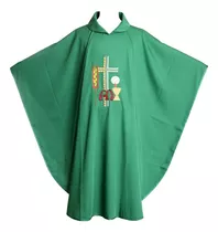 Blessume Casulla Verde Vestiduras Sacerdotales