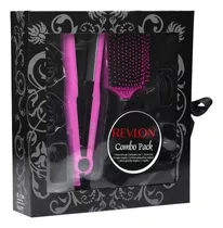 Combo Pack: Planchita 200°c Revlon Rvst2080la2a + Accesorios Color Rosa