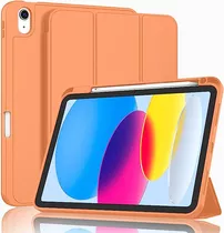 Funda Para iPad De Gen 10 Zryxal Naranja