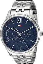 Reloj Tommy Hilfiger Men 1791416 Color De La Correa Azul Acero Color Del Fondo Azul Marino