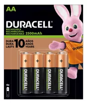 Pilas Duracell Recargable Aa 4 Unidades 1.2v