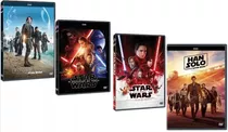 Dvd Star Wars Despertar + Rogue One Os Últimos Jedi Han Solo